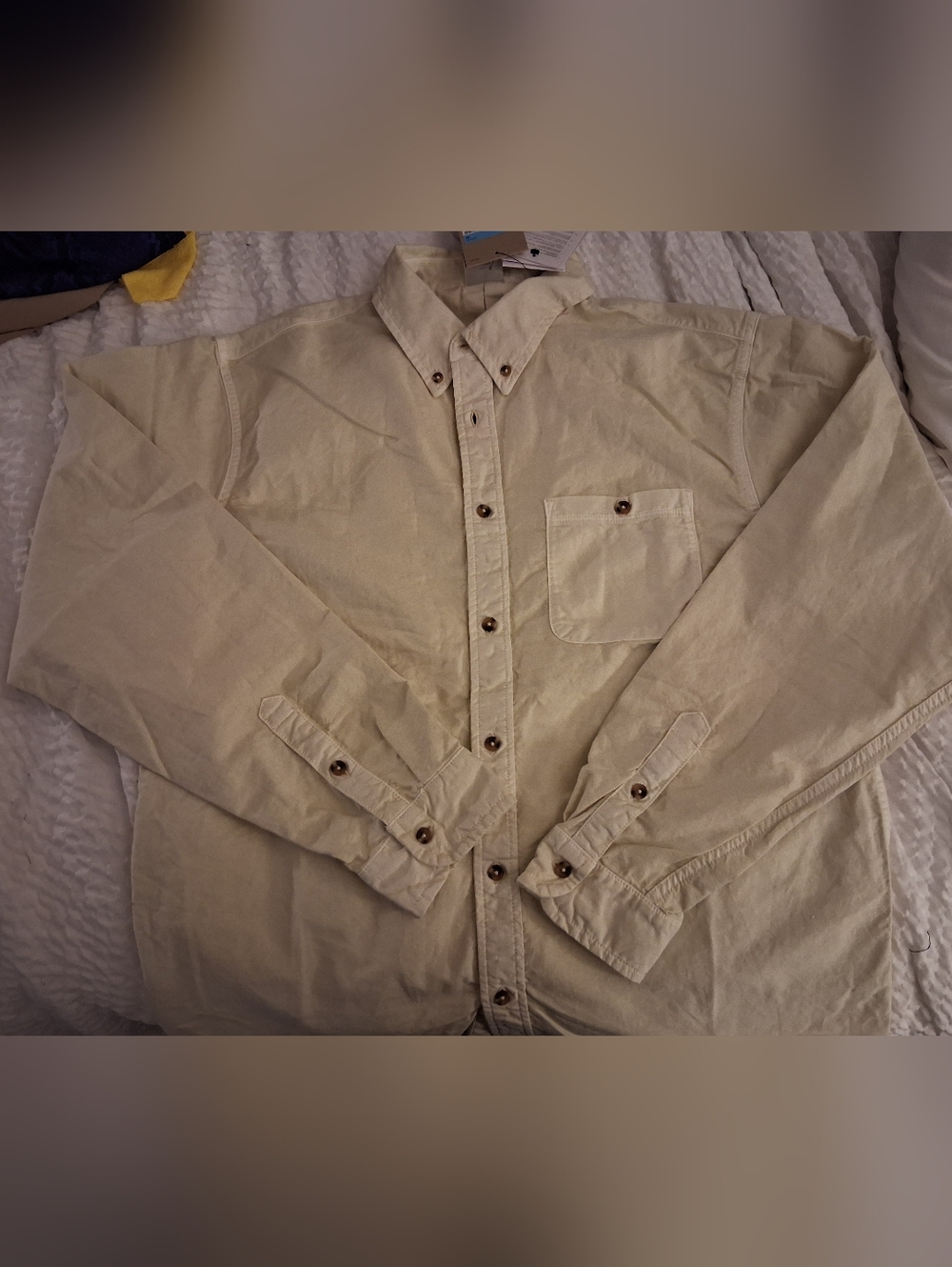 Nike Life Button-Down Shirt in Light Beige